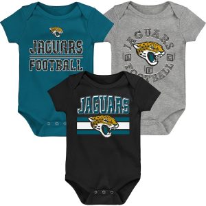 Newborn & Infant Jacksonville Jaguars 3-Pack Bodysuit Set