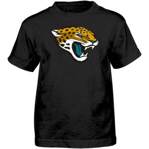 Preschool Jacksonville Jaguars Black Team Logo Short Sleeve T-Shirt