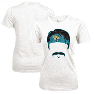 Gardner Minshew II Jacksonville Jaguars Majestic Threads Women's Tri-Blend Player Graphic T-Shirt - White