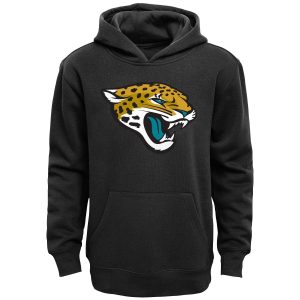 Jacksonville Jaguars Youth Team Logo Pullover Hoodie – Black